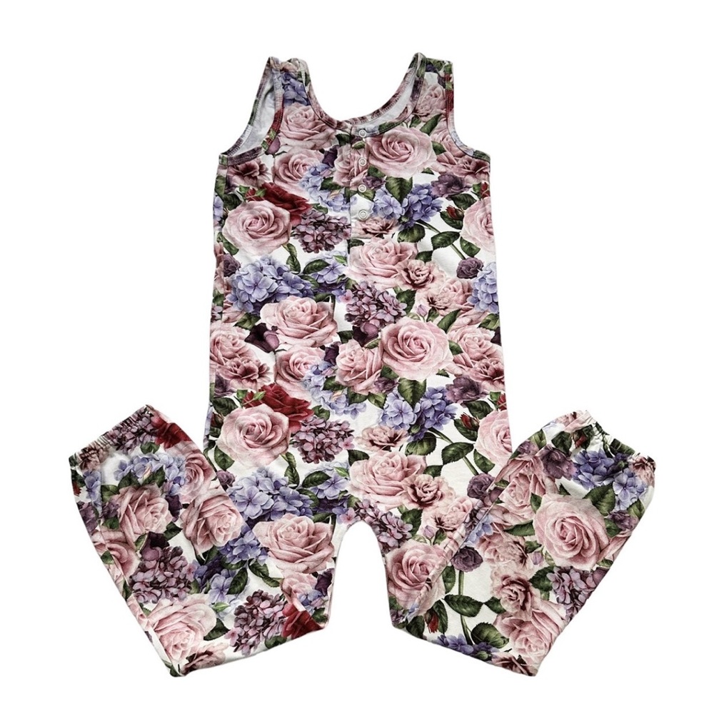 Romey Loves Lulu Organic Floral Romper Jumpsuit